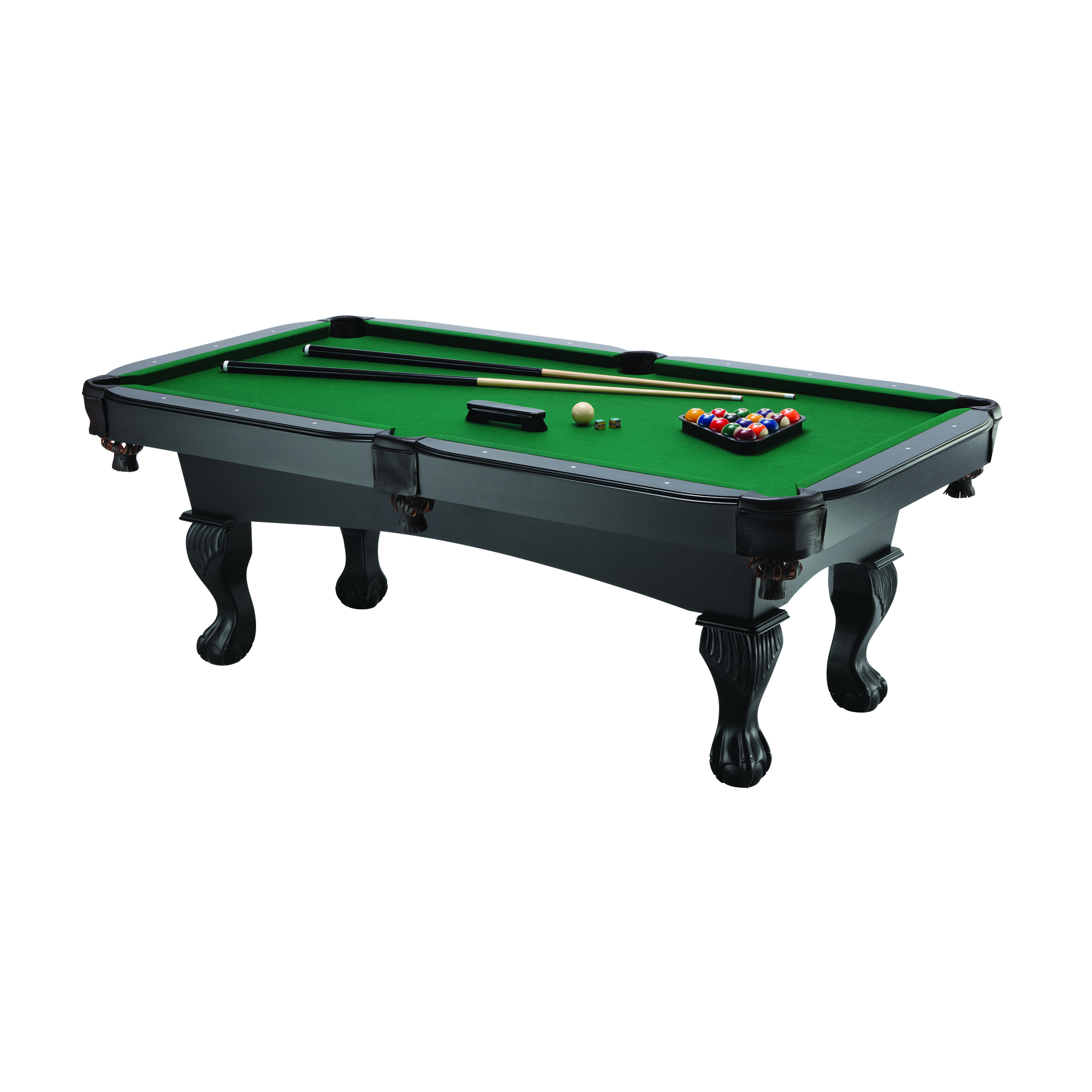 7 Foot Kansas Billiards Table with Ball and Claw Legs