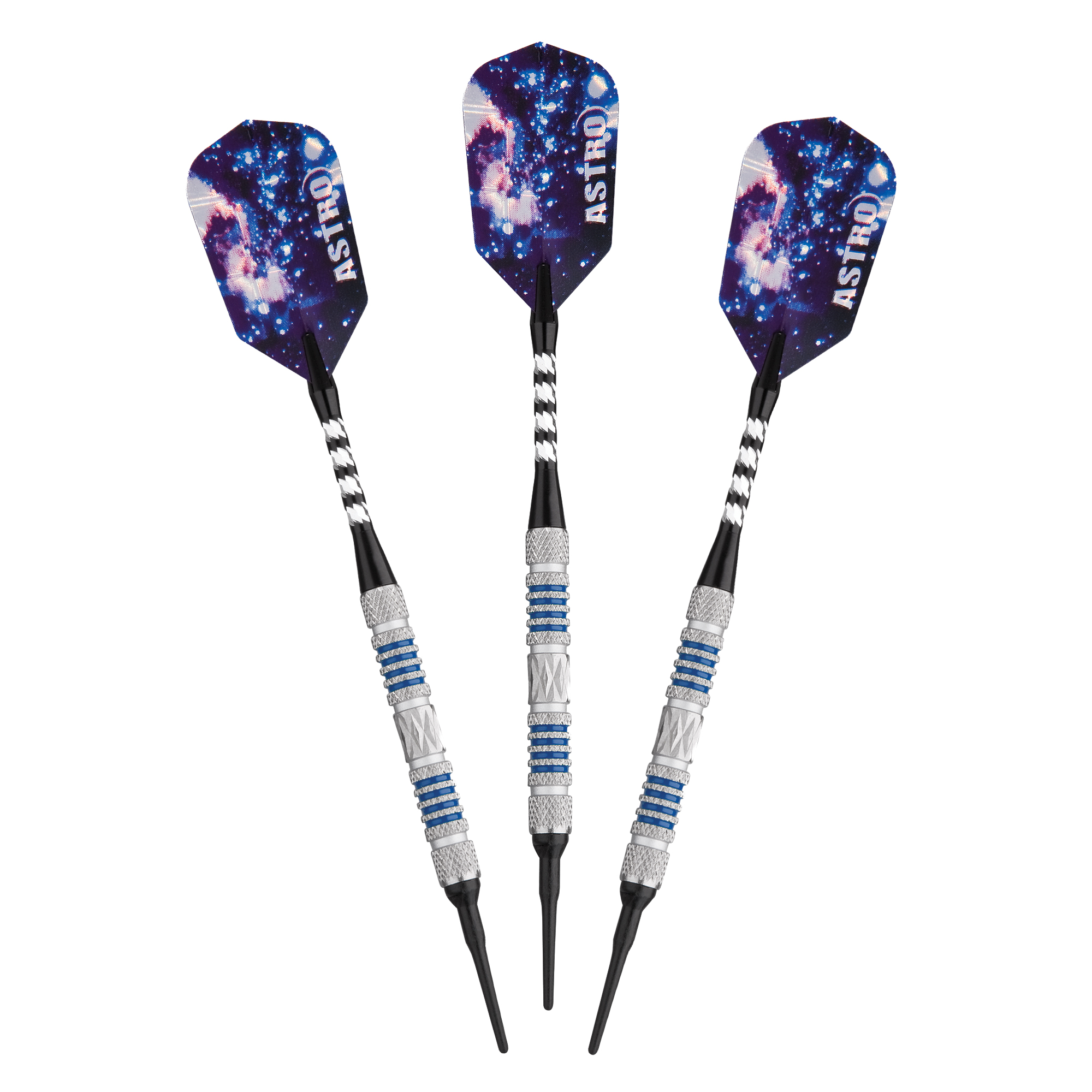 Astro Tungsten Soft Tip Darts Blue Rings 16 Grams