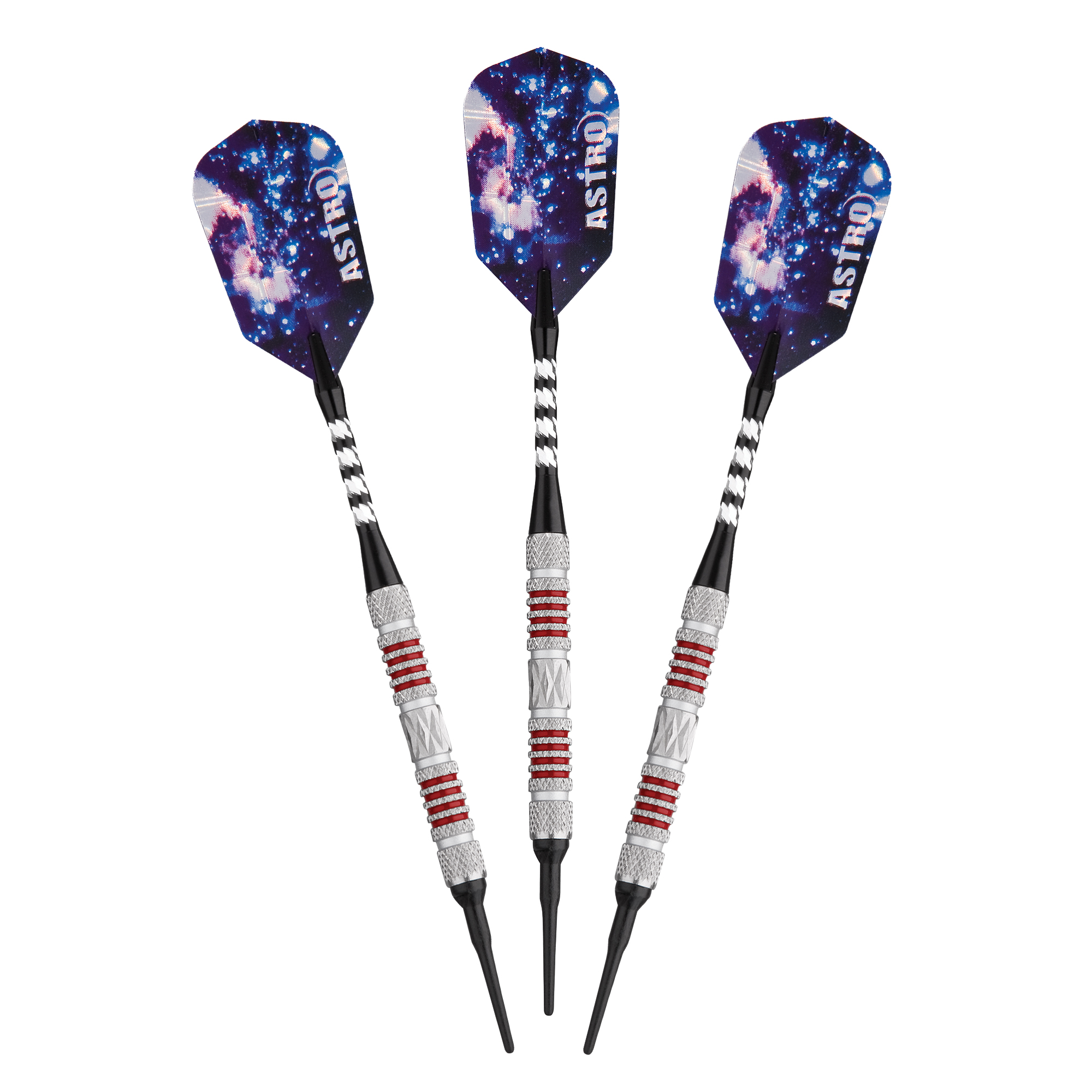 Astro Tungsten Soft Tip Darts Red Rings 18 Grams