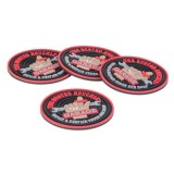 The Busted Knuckle Garage PVC Coaster Set