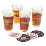 The Busted Knuckle Garage 4-Pack Pint Glass Set