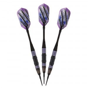 Bobcat Adjustable Soft Tip Darts Purple Rings 16-18 Grams