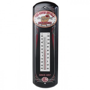 The Busted Knuckle Garage Tin Thermometer