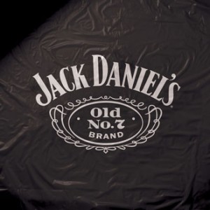 Jack Daniel's Black Vinyl Pool Table Cover-8Ft