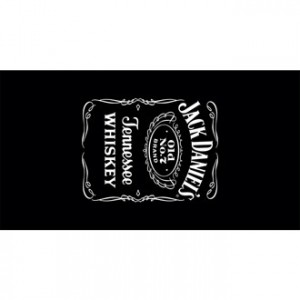 8 Ft. Jack Daniel's Billiard Cloth-Blk