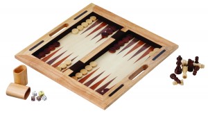 3-in-1 Wood Game / Chess - Checkers - Backgammon