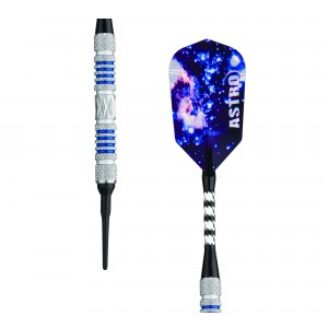 Astro Tungsten Soft Tip Darts Blue Rings 16 Grams