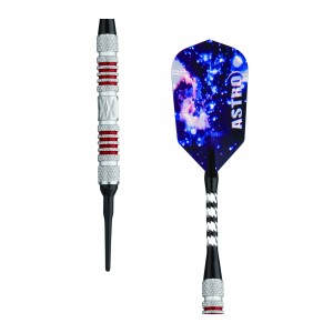 Astro Tungsten Soft Tip Darts Red Rings 18 Grams