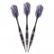 Bobcat Adjustable Soft Tip Darts Purple Rings 16-18 Grams